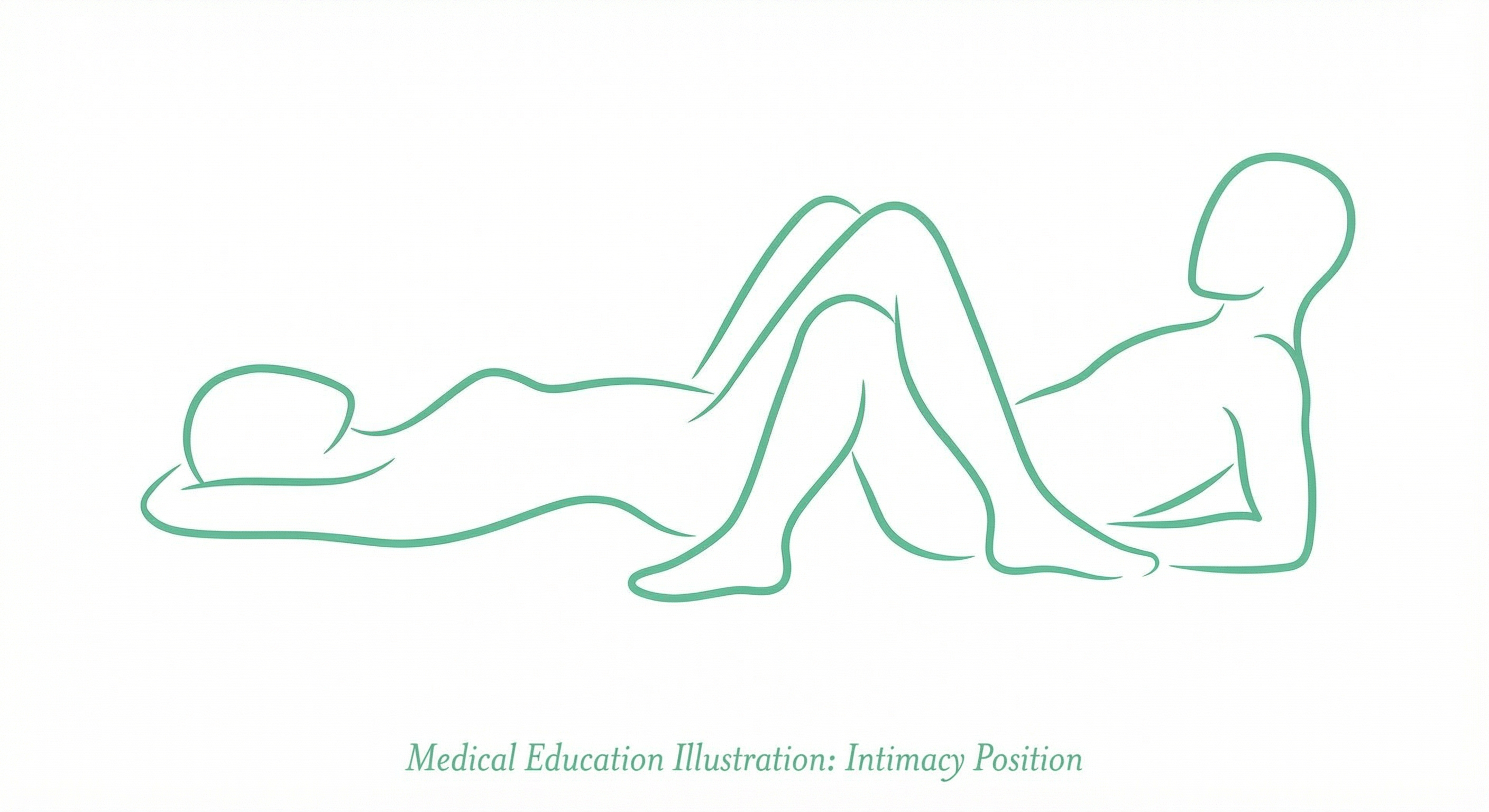 Oral intimacy - lying back position